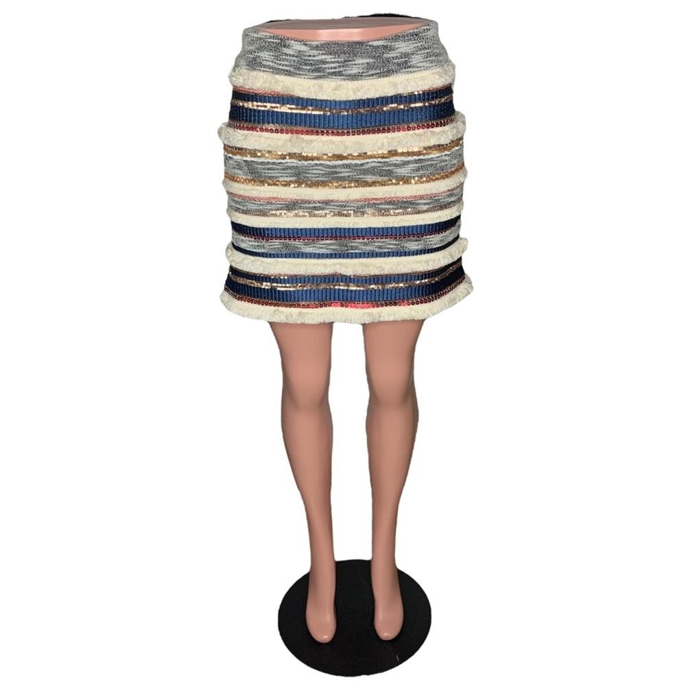 Anthropologie Moulinette Sours NWOT Mini Skirt Size 4 Zipper on back